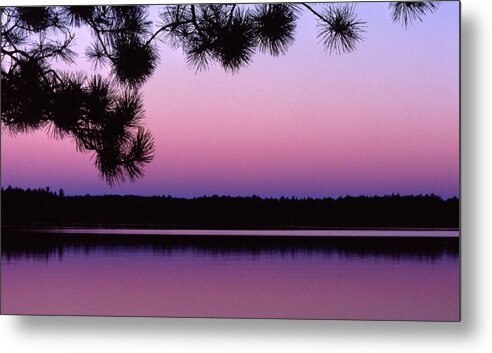 Sunset Metal Print featuring the photograph Sunset and Pine 2 by Lyle Crump