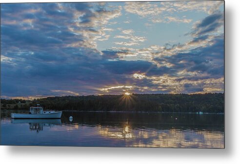 Sunset Metal Print featuring the photograph Sunset at Bartlett's Landing by Holly Ross