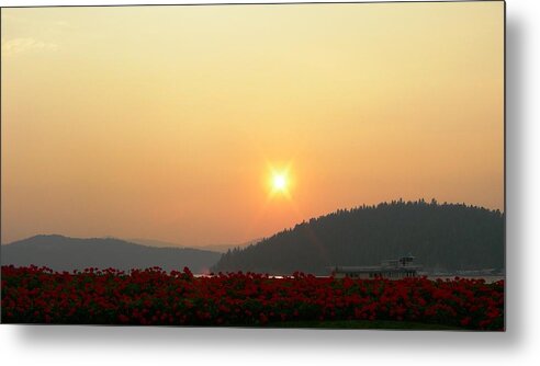 Sunset Metal Print featuring the photograph Sunset in the Idaho Panhandle by Peter McIntosh