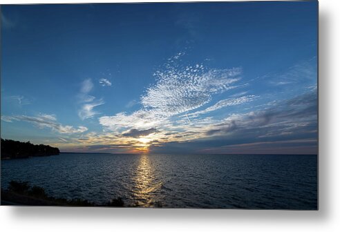 Lake Erie Metal Print featuring the photograph Sunset No1 at Lakewood Park by Michael Demagall