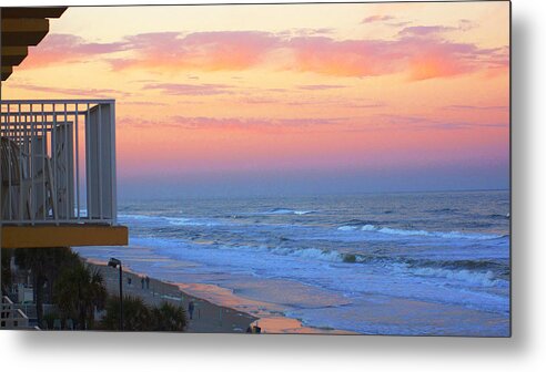 Sunset Metal Print featuring the photograph Sunset On The Beach by CHAZ Daugherty
