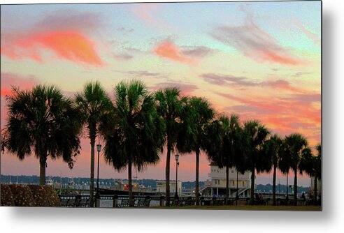Tropical Metal Print featuring the photograph Sunset Palms by Rod Whyte