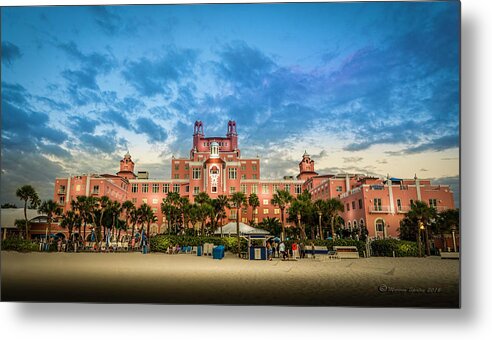 Florida Metal Print featuring the photograph The Don Cesar by Marvin Spates