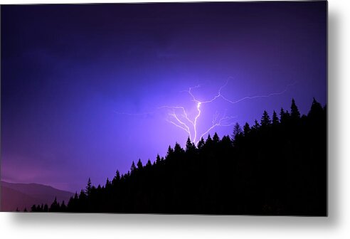 Busteni Metal Print featuring the photograph Thunder - Busteni, Romania - Landscape photography by Giuseppe Milo