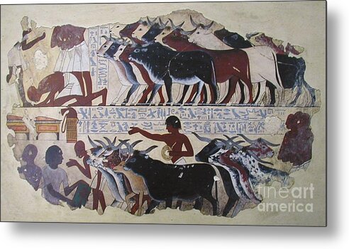 Egypt Metal Print featuring the painting Twas the Age Before Christmas by Richard Deurer