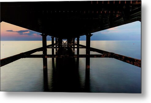 Long Metal Print featuring the photograph Under The Pier by Stelios Kleanthous