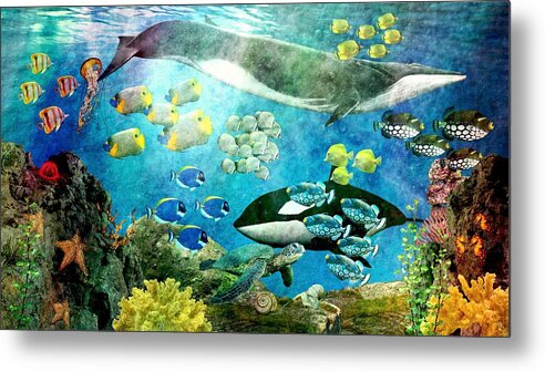 Children Metal Print featuring the digital art Underwater Magic by Ally White