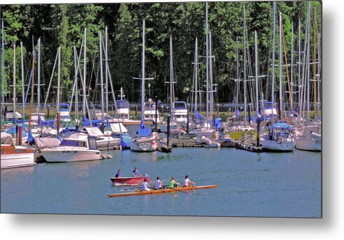 Vancouver Marina Metal Print featuring the photograph Vancouver Marina No. 1 by Sandy Taylor