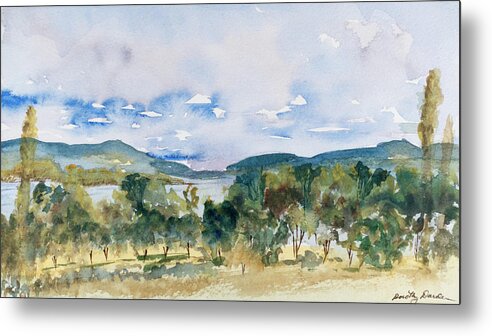 Australia Metal Print featuring the painting View of D'Entrecasteaux Channel from Birchs Bay, Tasmania by Dorothy Darden