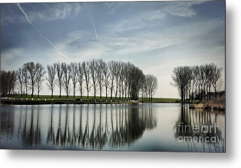 Water. Reflection Metal Print featuring the photograph Water reflection by Daliana Pacuraru