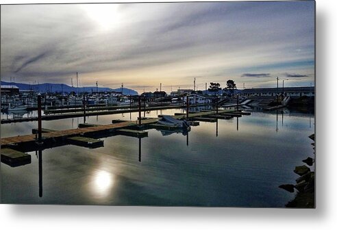 Harbor Metal Print featuring the photograph Winter Harbor Revisited #MobilePhotography by Chriss Pagani