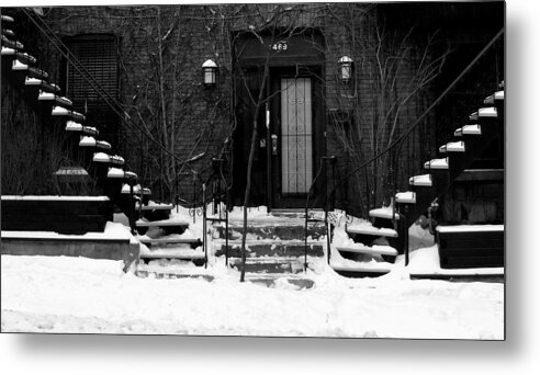 Snow Metal Print featuring the photograph Winter in Montreal by Robert Knight