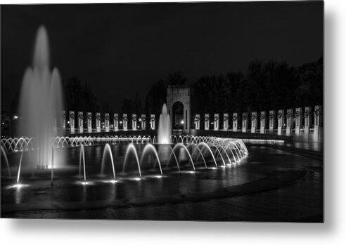 Wwii Metal Print featuring the photograph World War II Memorial by Ed Clark