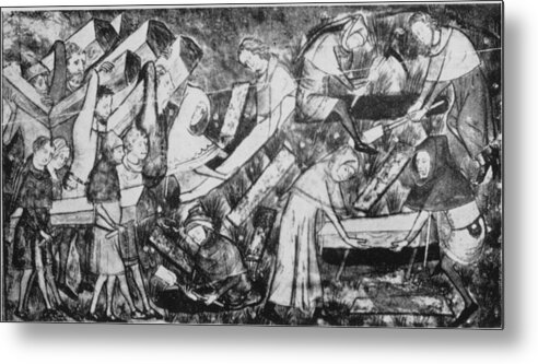 Belgium Metal Print featuring the photograph The Black Death #1 by Hulton Archive