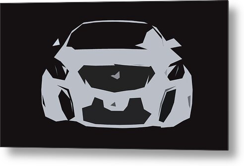 Car Metal Print featuring the digital art Buick Regal GS Abstract Design #2 by CarsToon Concept