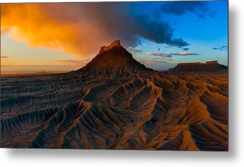 Factory Butte
Sunrise
Cloud Metal Print featuring the photograph Factory Butte #2 by James Bian