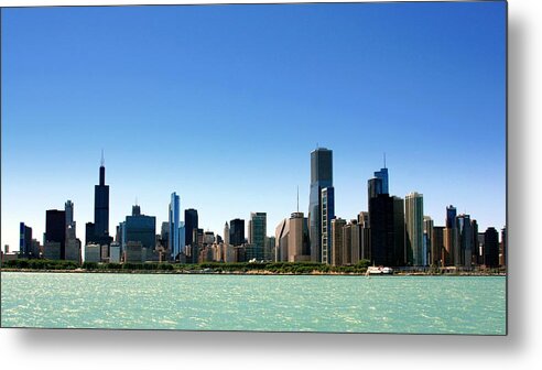Lake Michigan Metal Print featuring the photograph Chicago Skyline #3 by J.castro