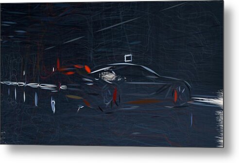 Aston Metal Print featuring the digital art Aston Martin Vantage GT12 Drawing #6 by CarsToon Concept