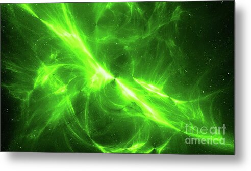 Abstract Metal Print featuring the photograph High Energy Plasma Field #5 by Sakkmesterke/science Photo Library