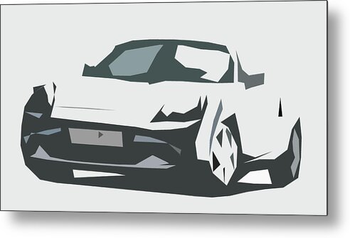Car Metal Print featuring the digital art Toyota MR2 Roadster Abstract Design #9 by CarsToon Concept