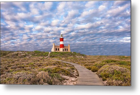 Lighthouse Metal Print featuring the photograph A Light On a Hill by Hamish Mitchell