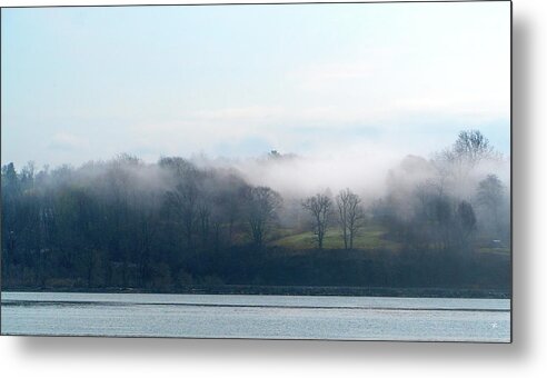 Nature Metal Print featuring the photograph Across the River by Tom Romeo