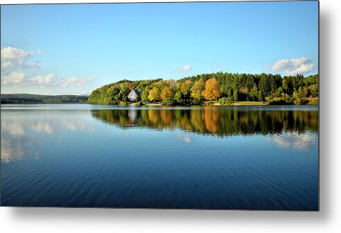 Autumn Metal Print featuring the photograph Autumn Ripples by Luke Moore
