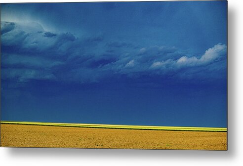 Photograph Metal Print featuring the photograph Back End of a High Plains Storm by Jon Friesen