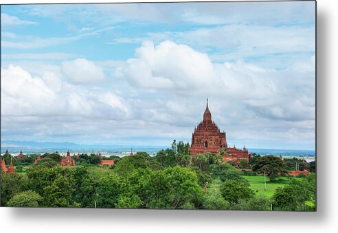 Outdoors Metal Print featuring the photograph Bagan by Thant Zaw Wai