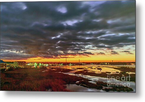 Sunset Metal Print featuring the photograph Bridge Clouds by DJA Images