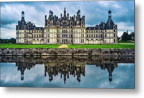 Chateau Metal Print featuring the photograph Chateau de Chambord by Tito Slack