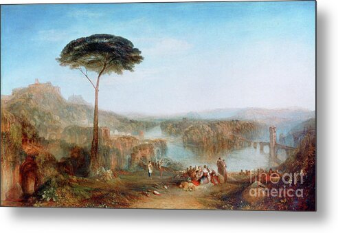 Poetry Metal Print featuring the drawing Childe Harolds Pilgrimage, Italy, 1832 by Print Collector