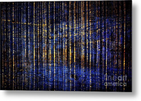 Blue Metal Print featuring the photograph Dark Night by Tim Gainey