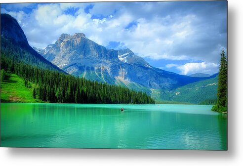 Lake Metal Print featuring the photograph Emerald Lake, Canada by Ron Biedenbach