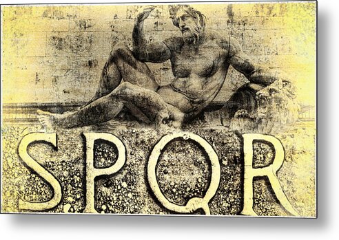 Spqr Metal Print featuring the photograph Father of the Fatherland by Jim Cook