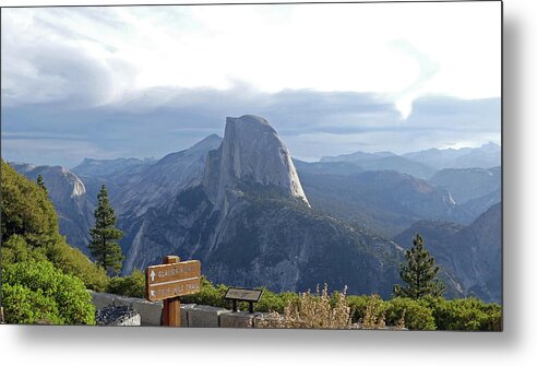 Usa Metal Print featuring the pyrography Glacier Point by Magnus Haellquist