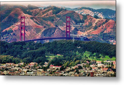 Twin Peaks Metal Print featuring the photograph Golden Gate From Twin Peaks by Doug Sturgess