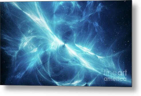 Abstract Metal Print featuring the photograph High Energy Plasma Field by Sakkmesterke/science Photo Library