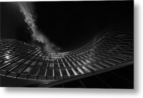 Architecture Metal Print featuring the photograph Hit By A Cloud by Greetje Van Son