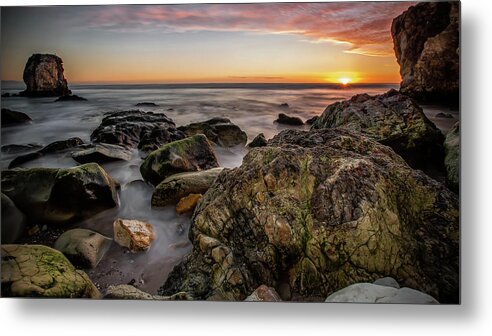 Sunset Metal Print featuring the photograph Horizon Glow by Mike Long