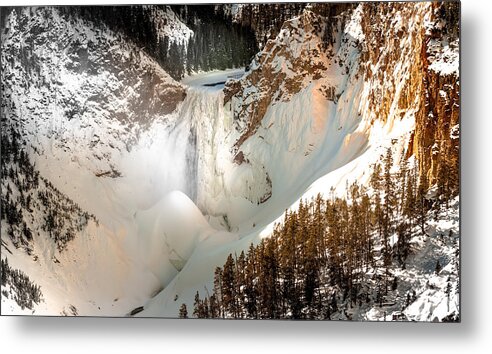 Lower Falls Metal Print featuring the photograph Yellowstone Jewels by Karen Wiles