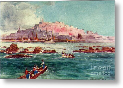 Strategy Metal Print featuring the drawing Joppa From The Sea by Print Collector