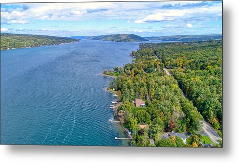 Finger Lakes Metal Print featuring the photograph Keuka Center Point by Anthony Giammarino