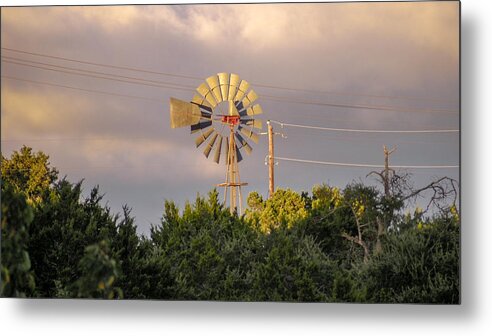 Sky Metal Print featuring the photograph Lazy Hill Country Afternoon by Ivars Vilums