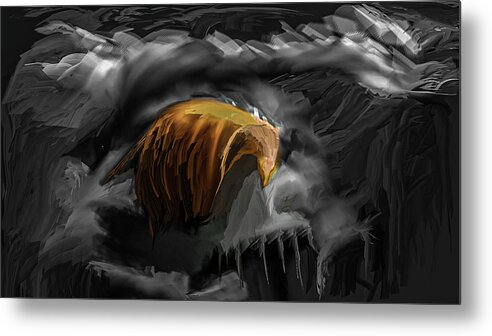Light And Dark Metal Print featuring the digital art Light And Dark 2 #i0 by Leif Sohlman