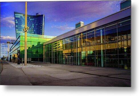 Building Metal Print featuring the photograph Messe Wien by Borja Robles