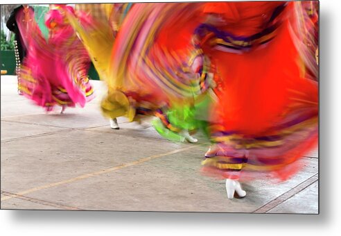 Latin America Metal Print featuring the photograph Mexican Folklore Dancers by Jmalov