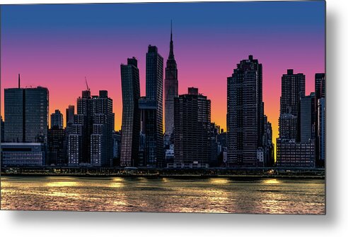 New York City Metal Print featuring the photograph Midtown Eastside Evening by Chris Lord