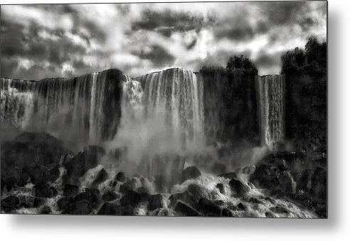 Landscape Metal Print featuring the photograph Niagara's Cave Of The Winds by Yvette Depaepe