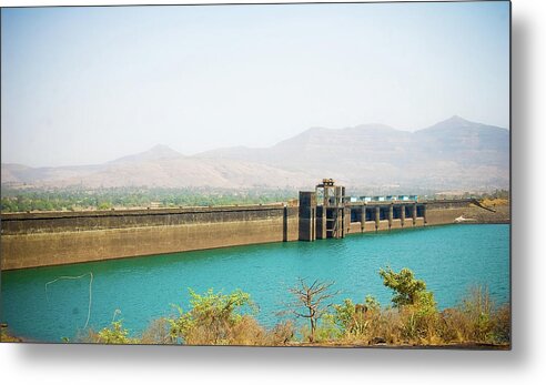 Reservoir Metal Print featuring the photograph Pavana Dam by Selvin